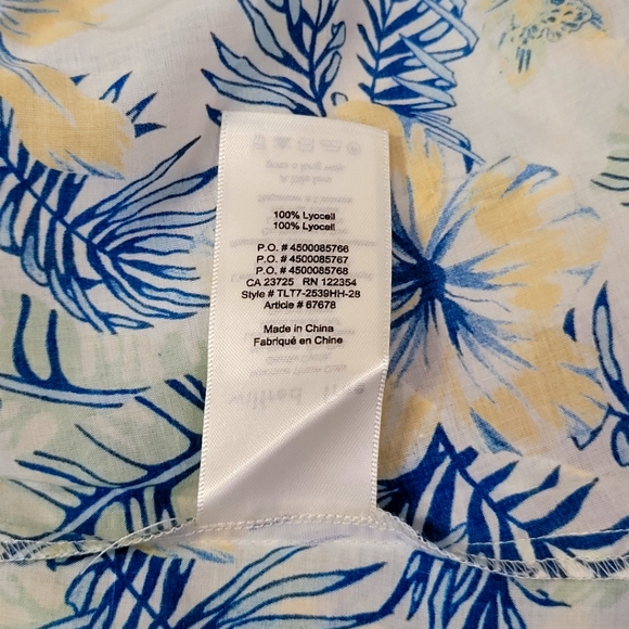 Aritzia Wilfred Free Kempner Lightweight Tie Back Flyaway Tank Top Tropical Sm - Picture 11 of 11